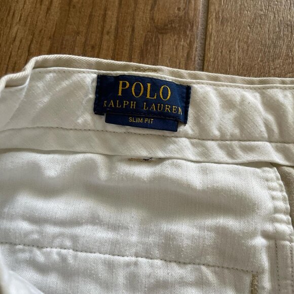 Polo Ralph Lauren beige casual chino pants slim fit men's 36/32 - Picture 2 of 8